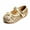 A Gold, variant on THEE BRON Unisex Kids Casual Dress Shoes Bow Tie Mary Jane Flats, Standard, Pink, Size 10