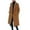 1-Khaki, variant on ohmzyzo Mens Trench Coats Notch Lapel Double Breasted Belted Pea Coats Wool Blend Winter Warm Overcoats Casual Solid Color Jackets 3XL