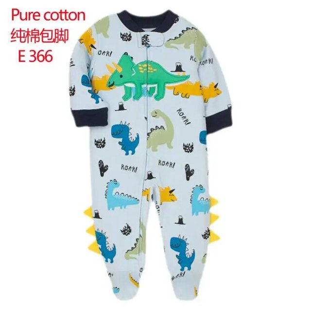 Pijamas De algodón para bebé, mono De manga larga con cremallera coreana, Ropa De Navidad para niños pequeños, 2023