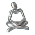 thumbnail image 3 of Abstract Thinker Statue Tabletop Decorative Sculpture for Decor, 3 of 8