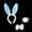 Blue, variant on Hot Sale!! Easter Bunny Ears Headband for Kids Adult, Cosplay Costume Accessories Rabbit Ear Hair Band Bow Set Ears Tie Headband Easter Costume Costume Rabbit Halloween Set Bunny Tail Headband