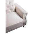 thumbnail image 6 of Pemberly Row 87.8'' Convertible Cream Velvet Sofa Bed Sleeper, 6 of 9