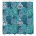 thumbnail image 3 of Ambesonne Floral Shower Curtain, Clove Petals Vibrant, 69"Wx84"L, Petrol Blue Teal, 3 of 3