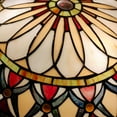 thumbnail image 5 of Vinplus Tiffany 3 Light Flush Mount Ceiling Light 16" White Finish with Tiffany Glass, 5 of 7