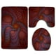 thumbnail image 1 of ABPHQTO Manchas de patrones fractales Juego de alfombras de baño de 3 piezas Alfombra de baño Alfombra de contorno y tapa de inodoro ABPHQTO Cont-CHAPPLE-28405, 1 of 2