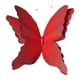 thumbnail image 1 of Mariposa artificial, calcomanía de pared de mariposa, calcomanía de arte de pared DIY, decoración de boda para Rojo Negro, 1 of 9