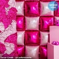 thumbnail image 2 of 24 inch Squared - Pink TUFTEX Foil Mylar Balloon - Party Supplies Decorations, 2 of 2