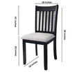 thumbnail image 7 of Burleson Dining Chairs (Set of 2) - Black+White, 7 of 7