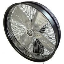 24 Inch Outdoor Wall Mount Oscillating Fan 3 Speed Control on Cord Wall Bracket and Cover Included
