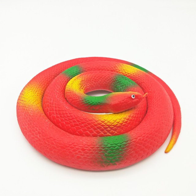 Juguete para niños, simulación de serpiente, truco de serpiente, gran serpiente verde, goma suave, gran serpiente falsa, modelo animal, accesorios de truco