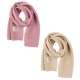 thumbnail image 1 of 2 piezas de bufanda de invierno para niños, cuello de punto cálido, bufanda clásica suave y cálida para niñas y niños, 1 of 5