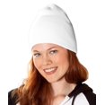 thumbnail image 1 of Gorra de punto de peso pesado Flex fit - blanco Beanie, 1 of 1