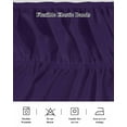 thumbnail image 5 of Solid Color Bed Skirt Dark Purple Bed Skirts California King Size 16 Inch Drop, Wrap Around Dust Ruffle&nbsp;Bedskirt with Adjustable Elastic Belt for Queen Size Beds, 5 of 7
