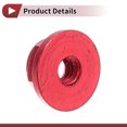 thumbnail image 5 of Unique Bargains 5 Pcs M2 Car Flange Nuts Aluminum Alloy,Plastic Rubber Ring Flat Hex Lock Flange Nuts Non-Slip Lock Flange Wine Red Rubber Ring 2.9mm/0.11", 5 of 6
