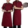 thumbnail image 4 of Chef Short Sleeve Breathable Breasted Cooking Clothes Catering Restaurant Uniforms for Uniform Summer Bakery Unisex Workwear Restaurant Kitchen Red 4XL, 4 of 6