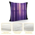 thumbnail image 4 of YINGXI  Throw Pillow Covers Purple Striped Design Abstract Glass Texture and Dark Stripe Decorative Polyester Pillow Cases Square Pillocases for Bed Sofa 18x18in, 4 of 5