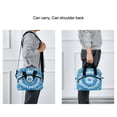 thumbnail image 6 of Lunch Bag Portable Crossbody Meal Bag Cooler Bag Insulated Lunch Bag Food Bag Handheld & Crossbody Design Blue Tie Dye, 6 of 6