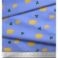 thumbnail image 3 of Soimoi Blue Heavy Canvas Fabric Leaves & Sunflower Floral Printed Craft Fabric by the Yard 58 Inch Wide, 3 of 3