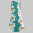 thumbnail image 3 of Robe d'Été Aguichant pour Femmes Femmes Dames Grande Taille à Imprimé Floral Sans Manches à Col Rond Robe Courte, 3 of 6