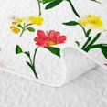 thumbnail image 5 of Manfei Botanical Flower Quilt King 3 Pieces,Spring Garden King Coverlet Set,1 Bedspread and 2 Pillowcases, 5 of 7