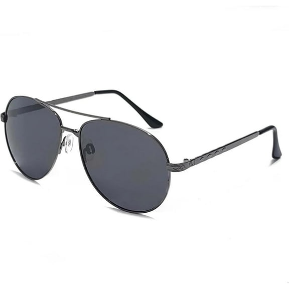 Classic Retro Polarized Sunglasses for Men Women Vintage Sun Glasses Eyewear( Gun Grey ,one)