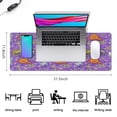 thumbnail image 5 of Long Mouse Pads for Desk,Halloween Dinosaur Themed Pattern Desk Mats on Top Of Desks, Desk Mouse Pad Extra Large with 3mm Non-Slip Base and Stitched Edge for Gaming,Office,Work,Home 31.5"x11.8", 5 of 6