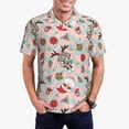 thumbnail image 5 of Yiaed Groovy Retro SantaPrint Men's Short Sleeve Polo Shirt,Golf Polo for Men Three-Button Golf Shirt Athletic Casual Collared T-Shirt- X-Large, 5 of 7