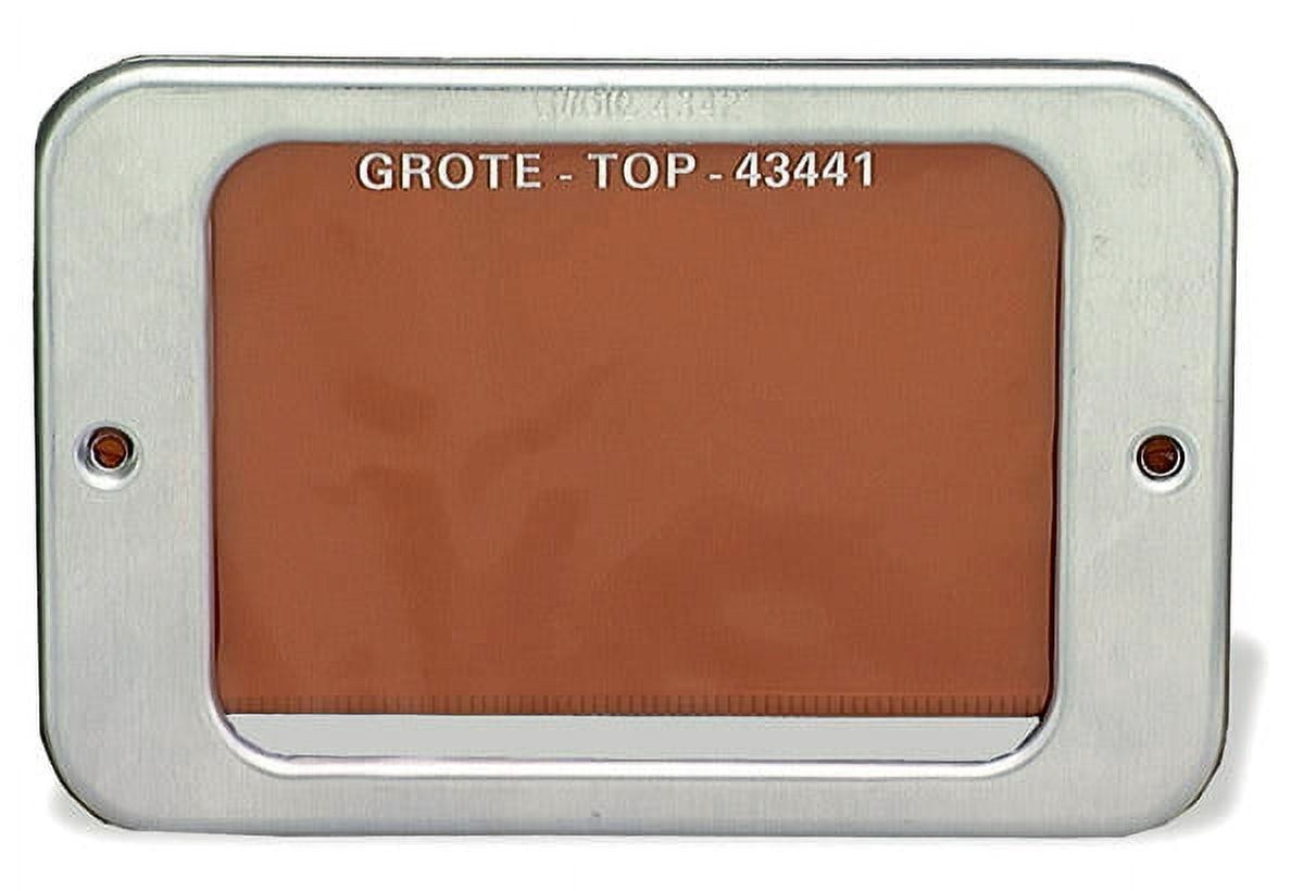 1/o - Finance Grote 12164-5 4 x 5 1/2 Stick-On Convex Aluinu Wall ount irror back