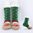thumbnail image 4 of Ruiboury Chaussettes Chaudes d'Hiver Texture Douce pour Femmes Coton-Polyester Respirant Rose, 4 of 6
