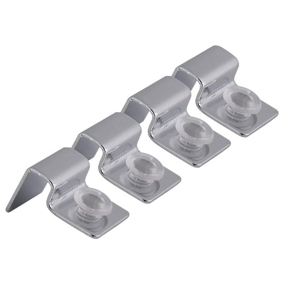 FRCOLOR Aquarium Clips 4pcs Stainless Steel Aquarium Fish Tank Glass Cover Clip Support Holder 8mm,1.18"X0.67"X0.59"