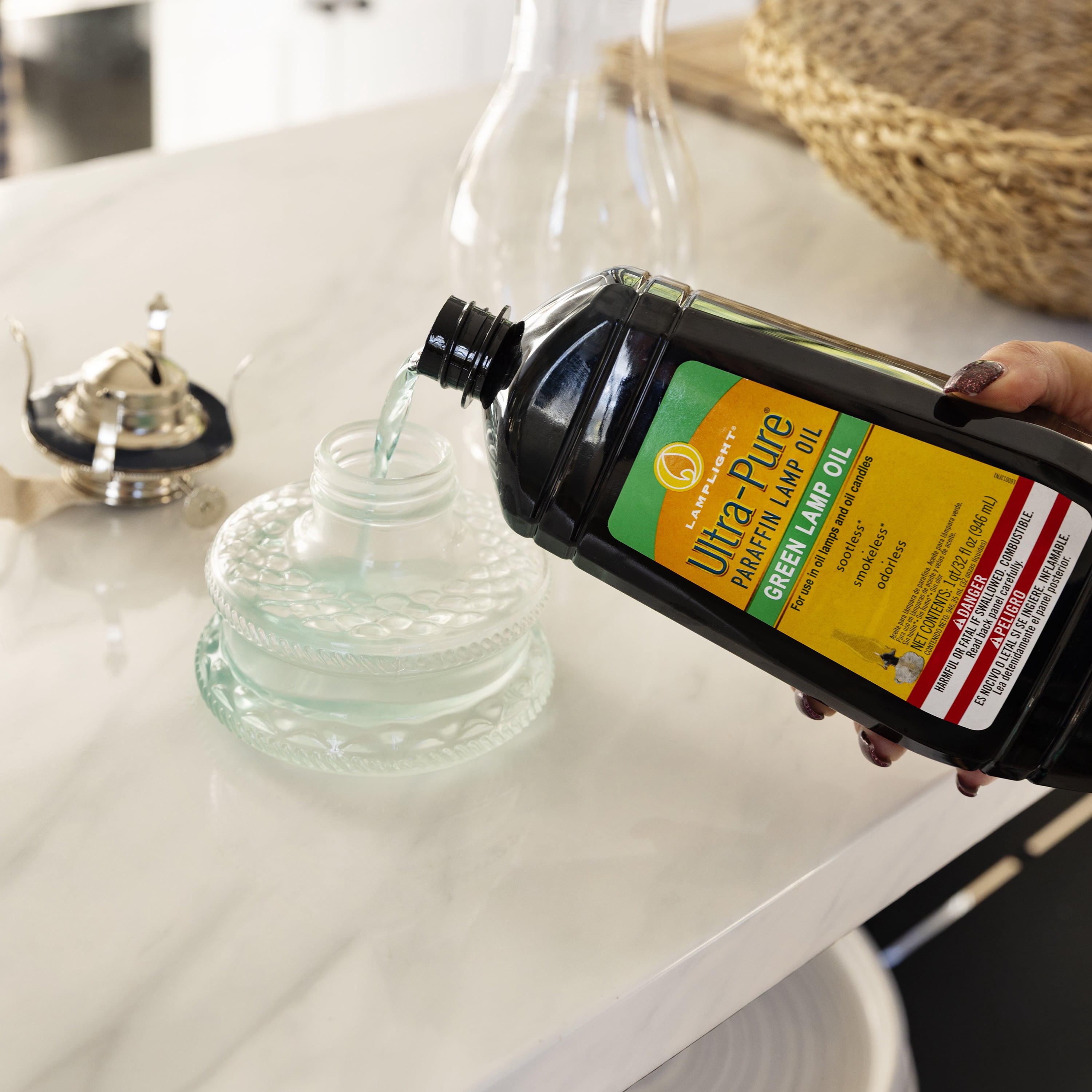 Lamplight 32 oz. Ultra-Pure Lamp Oil Green
