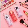 thumbnail image 3 of Chapstick Clip-On Sleeve Pouch Neoprene Keychains Lipstick Holder Elastic Lip Balm Holster Keychain Holder for Travel, 3 of 3