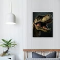 thumbnail image 3 of JRXY Canvas Wall Art Rampaging Tyrannosaurus-Rex Canvas Wall Art Dinosaur Canvas Print Artwork Wall Art Paintings Modern Picture Print for Living Room Dinning Room Bedroom Bathroom Decor, 3 of 4