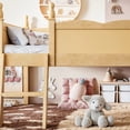 thumbnail image 5 of Harper & Bright Designs Full Loft Bed with Side Book Shelf, Solid Wood Low Loft Bed Frame with Full-Length Guardrails and Ladder for Boys Girls, Natural, 5 of 15