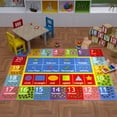 thumbnail image 3 of KC Cubs Playtime Collection Math Symbols, Numbers and Shapes Educational Learning & Game Area Rug Carpet for Kids and Children Bedrooms and Playroom, 3 of 9