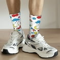 thumbnail image 6 of Pofeuu Summer Print Crew Socks, Adult Running Hiking Socks for Youth and Adult, 6 of 6