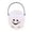 White, variant on Pumpkin Bucket Party Supplies Candy Bucket Trick or Treat Bucket for Props Table White