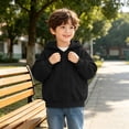 thumbnail image 4 of VIPOIN Boys Girls Zip‑Up Hoodie, Raglan Long Sleeve Soft Sweatshirt with Pockets, Sizes 5-16 Years, 4 of 8