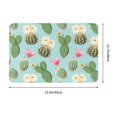 thumbnail image 3 of Non Slip Door Mat, green Cactus Succulents Fast Drying Bath Tub Mats, Absorbent Bathroom Rugs Entrance Welcome Mat, Bath MatS for Tub, Floor, Home, Kitchen, Hotel,16x24in, 3 of 6