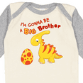thumbnail image 4 of Inktastic I'm Gonna Be A Big Brother-dino Boys Long Sleeve Baby Bodysuit, 4 of 5