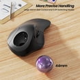 thumbnail image 4 of Ratón de trackball ergonómico inalámbrico Nulea M505 recargable, 4 of 7