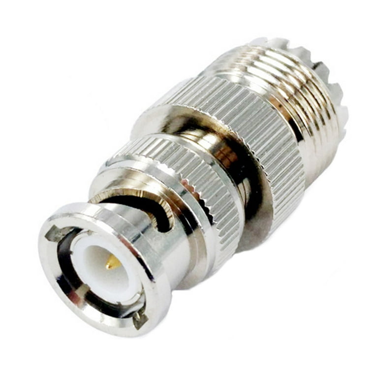BNC Male to UHF SO239 PL-259 Connector RF Adapter Replacement for ICOM IC-V8 Car Walkie Talkie Antenna silver - Walmart.com