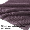 thumbnail image 3 of 27.5x55 Inches Luxury Bath Towels Set of 6 Large, 100 Percent Cotton 650GSM Super Absorbent Soft Shower Towels for Bathroom (Plum, 6pieces), 3 of 6