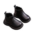 thumbnail image 2 of Baby Boys Girls Walking Shoes Fall Winter Thick Warm Lightweight Comfortable Fashion Infant Oxford Dress Shoe Loafers Brogue Flats for First Steps Walkers, 2 of 6