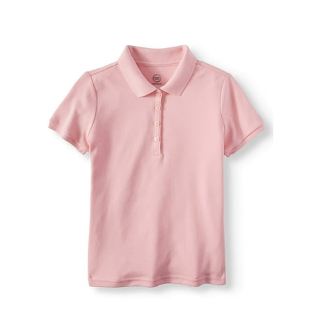 Burnished Gold One Light - Girls School Uniform Short Sleeve Interlock Polo