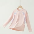 thumbnail image 5 of OGLCCG Girls Long Sleeve Athletic Shirts Kids Crewneck Quick Dry Workout Yoga Tops Basic Loose Fit Sport Performance Tees Activewear 5-15 Years, 5 of 5