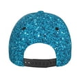 thumbnail image 6 of Disketp Blue Glitter Print Baseball Caps For Outdoor Sports Fashion Casual Outdoor Caps Men Women, 6 of 9