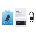 thumbnail image 3 of SAMSUNG T5 EVO SSD portátil de 4 TB, unidad de estado sólido externa USB 3.2 Gen 1, Seq. Velocidades de lectura de hasta 460 MB/s para juegos y creación de contenido, MU-PH4T0S/AM, negro, 3 of 5