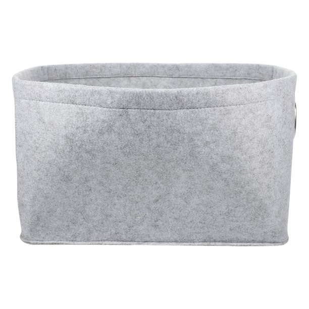 GOOHOCHY Cesta de fieltro para guardar libros, cesta para artículos varios, soporte de almacenamiento multifuncional