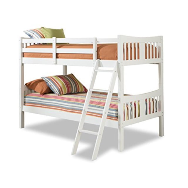 Storkcraft Caribou Solid Hardwood Twin, Storkcraft Caribou Twin Over Bunk Bed Gray